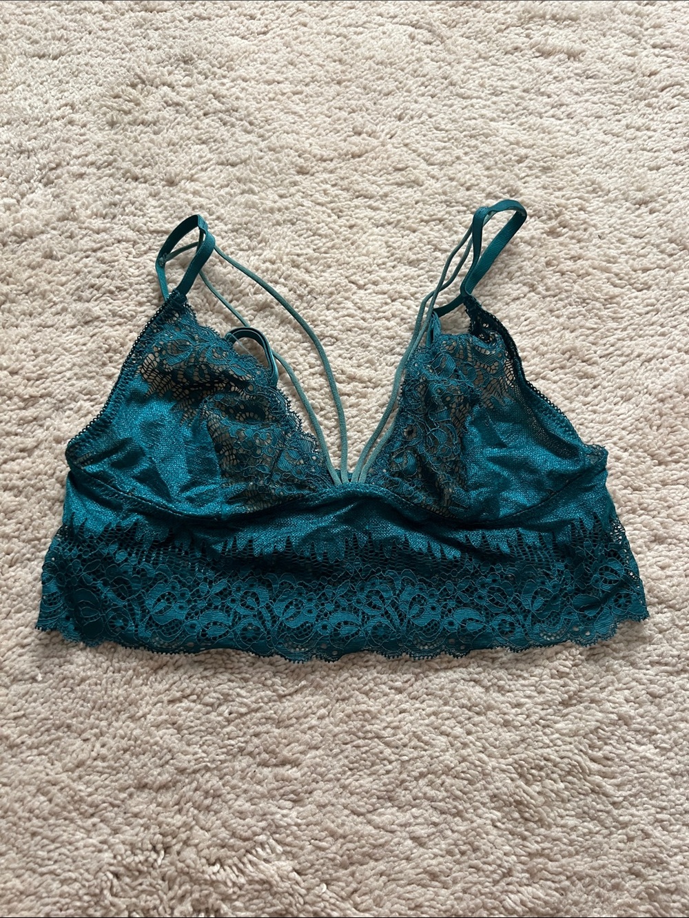 Teal Lace Bralette - Women's Intimates